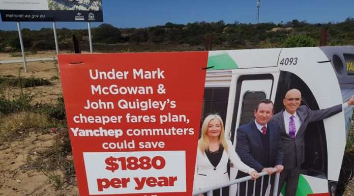 Mayor in WA Labor campaign poster